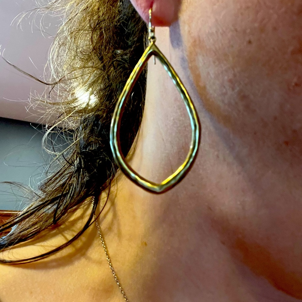 Gold dangle earrings